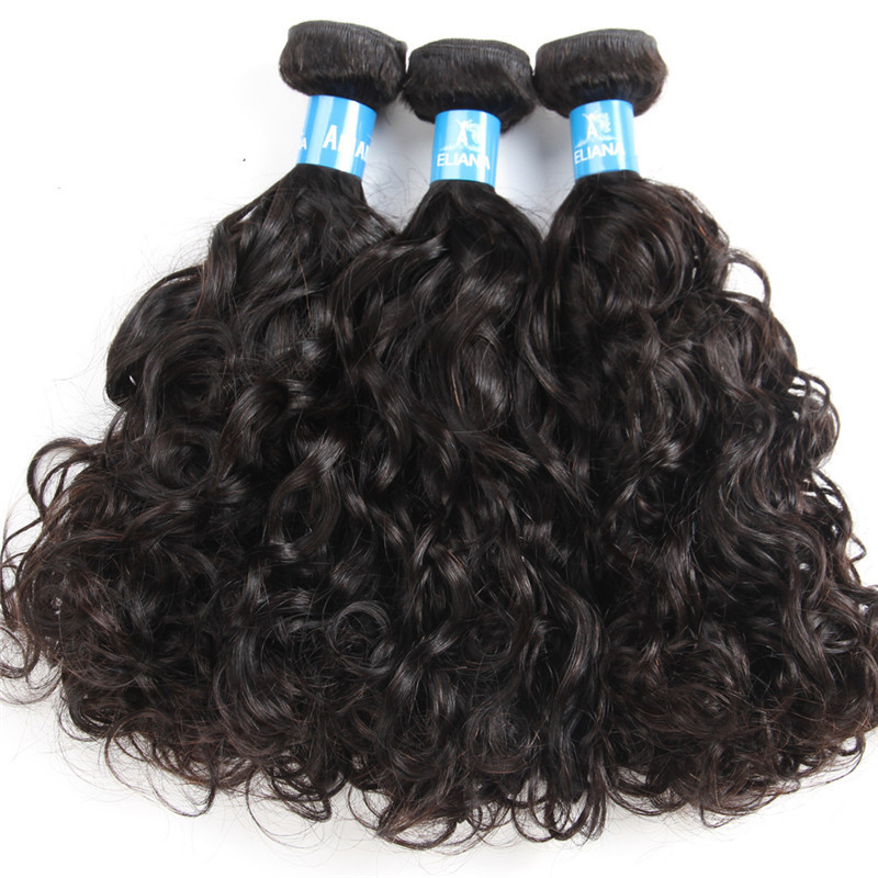 Popular Cambodian 100% Human Hair Water Wave No Tangle No shedding Wet And Wavy Hair