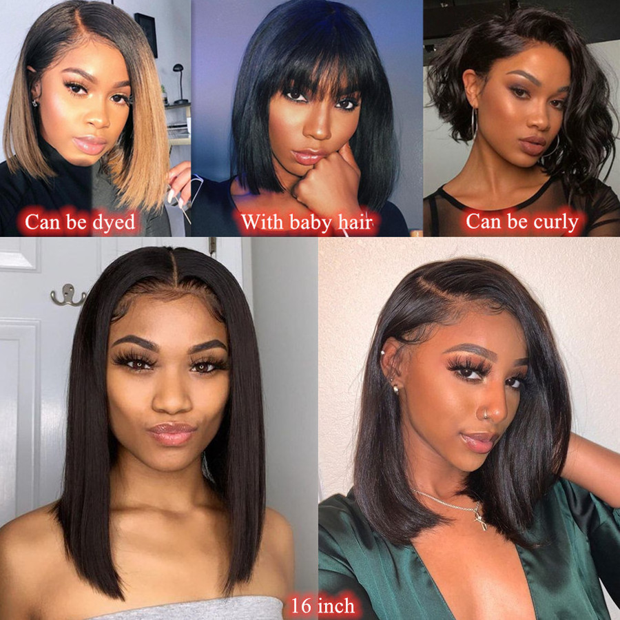 Pre-Plucked HD Swiss Bob Lace Wig Vendor,Original Hair Unprocessed 13x4 Swiss Lace Front Bob Wig,100% Brazilian virgin human hai