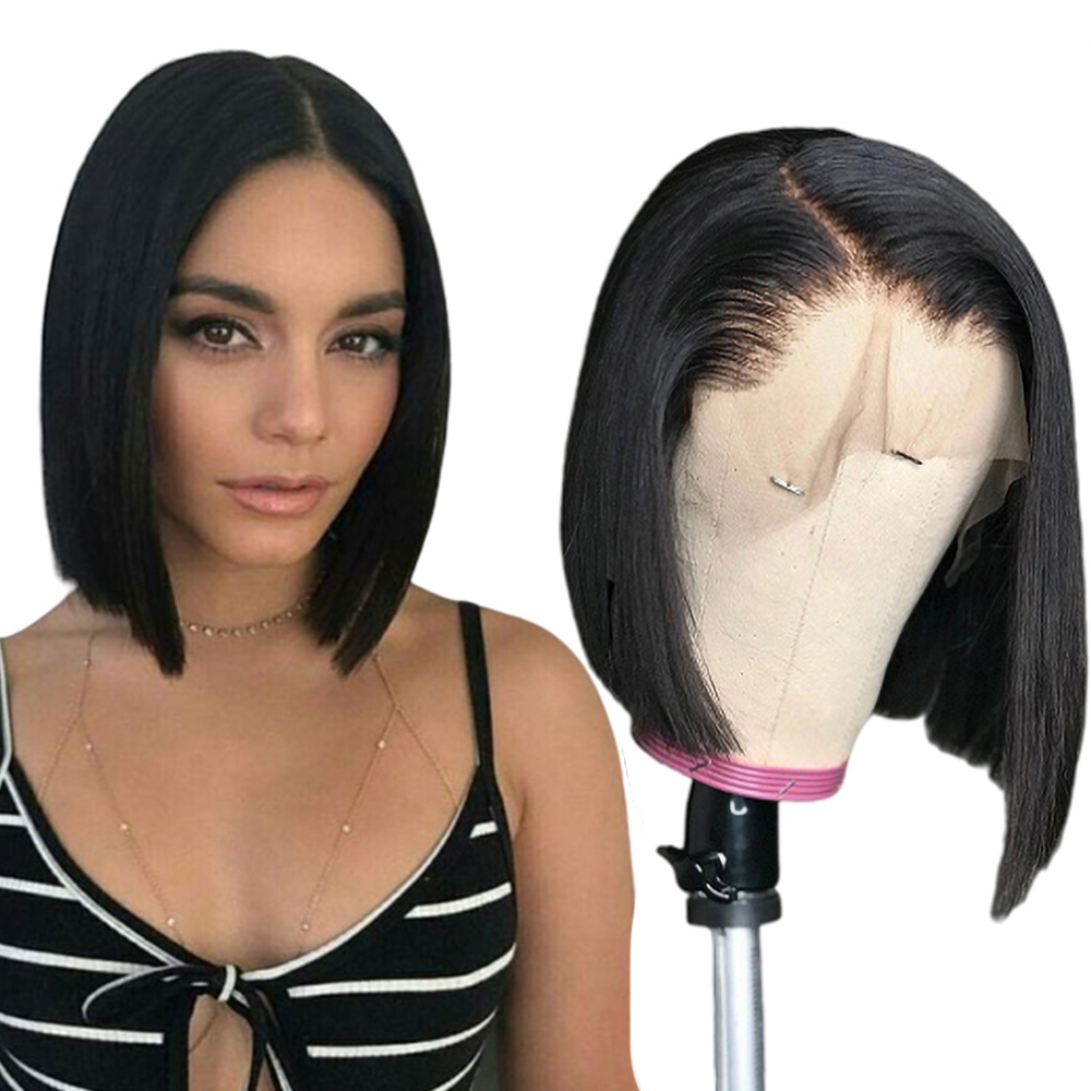 Pre-Plucked HD Swiss Bob Lace Wig Vendor,Original Hair Unprocessed 13x4 Swiss Lace Front Bob Wig,100% Brazilian virgin human hai