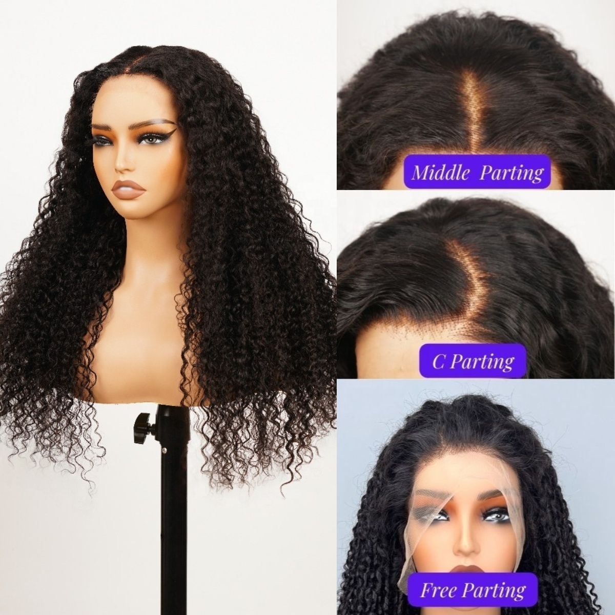 Best Reviewed Vietnamese Raw Hair Curly Water Wave 150% 200% 250%,Pre Plucked Bleached Knot Hair Wigs Human Hair HD Lace Wig