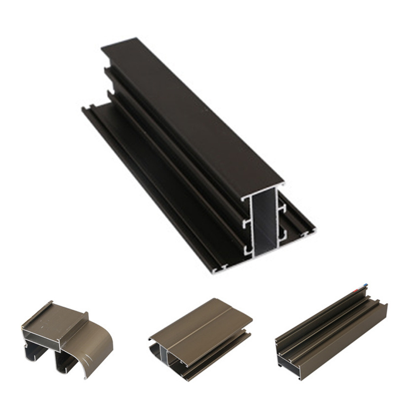 Top supplier aluminum extrusion sliding profile door hinges casement curved custom aluminum extrusions