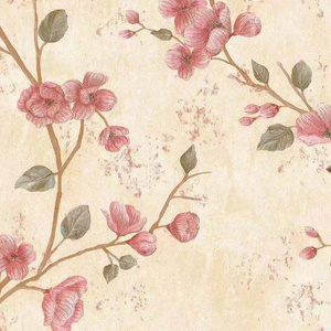 flower style durable self-adhesive pvc wallpaper for interior decor