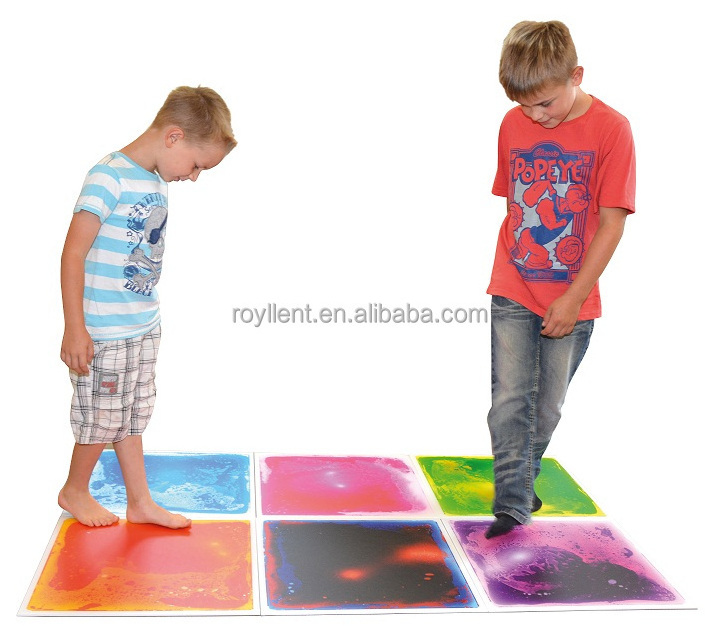 Sensory Liquid Tiles tactile tile children indoor playground flooring 50*50cm