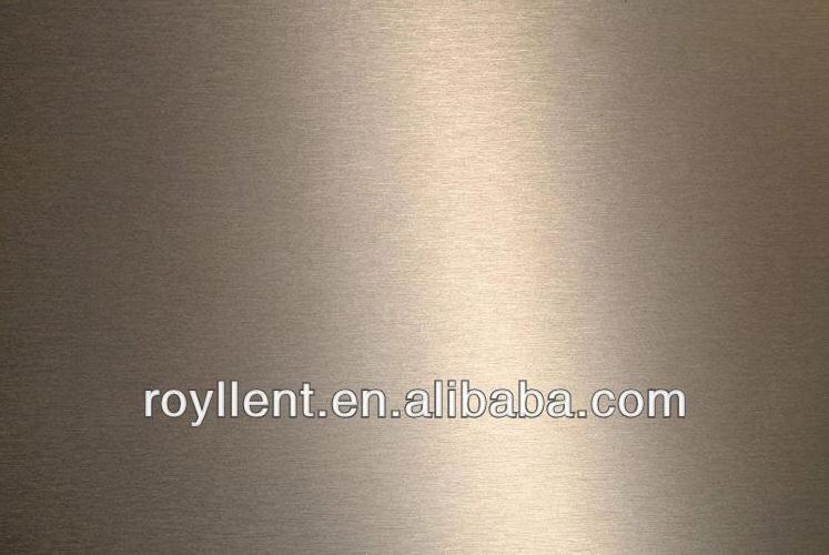 0.06-0.40mm 1100 color coated brushed finish aluminum foil for HPL and ACP