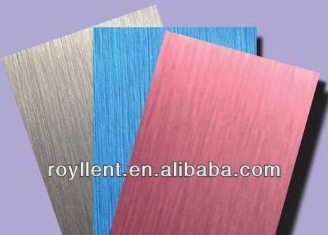 0.06-0.40mm 1100 color coated brushed finish aluminum foil for HPL and ACP