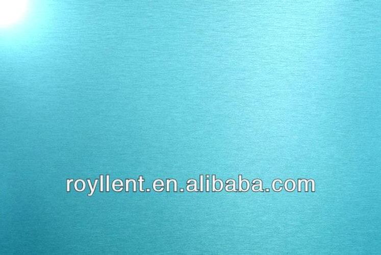 0.06-0.40mm 1100 color coated brushed finish aluminum foil for HPL and ACP