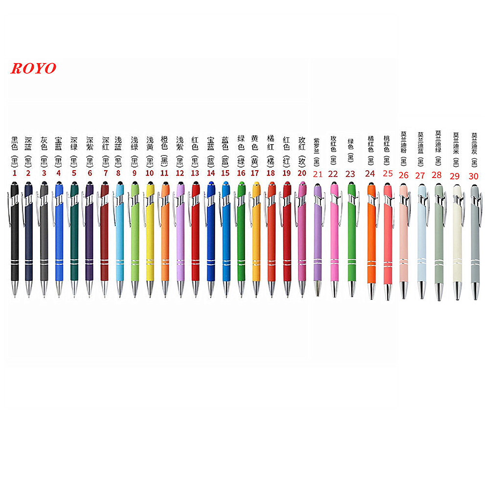 Stylus  Screen Ballpoint Pen Custom Cheap Metal   Capacitive   Promotional Gift Metal Ball Pen With Custom Logo