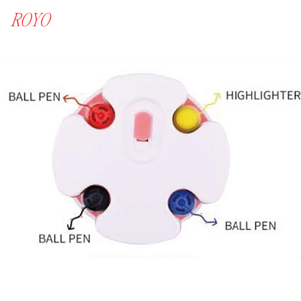 Newest 7 in 1 multifunction pen set with 3 Colour ball pen & highlighter&touch&Mobile phone stand & hourglass sand timer