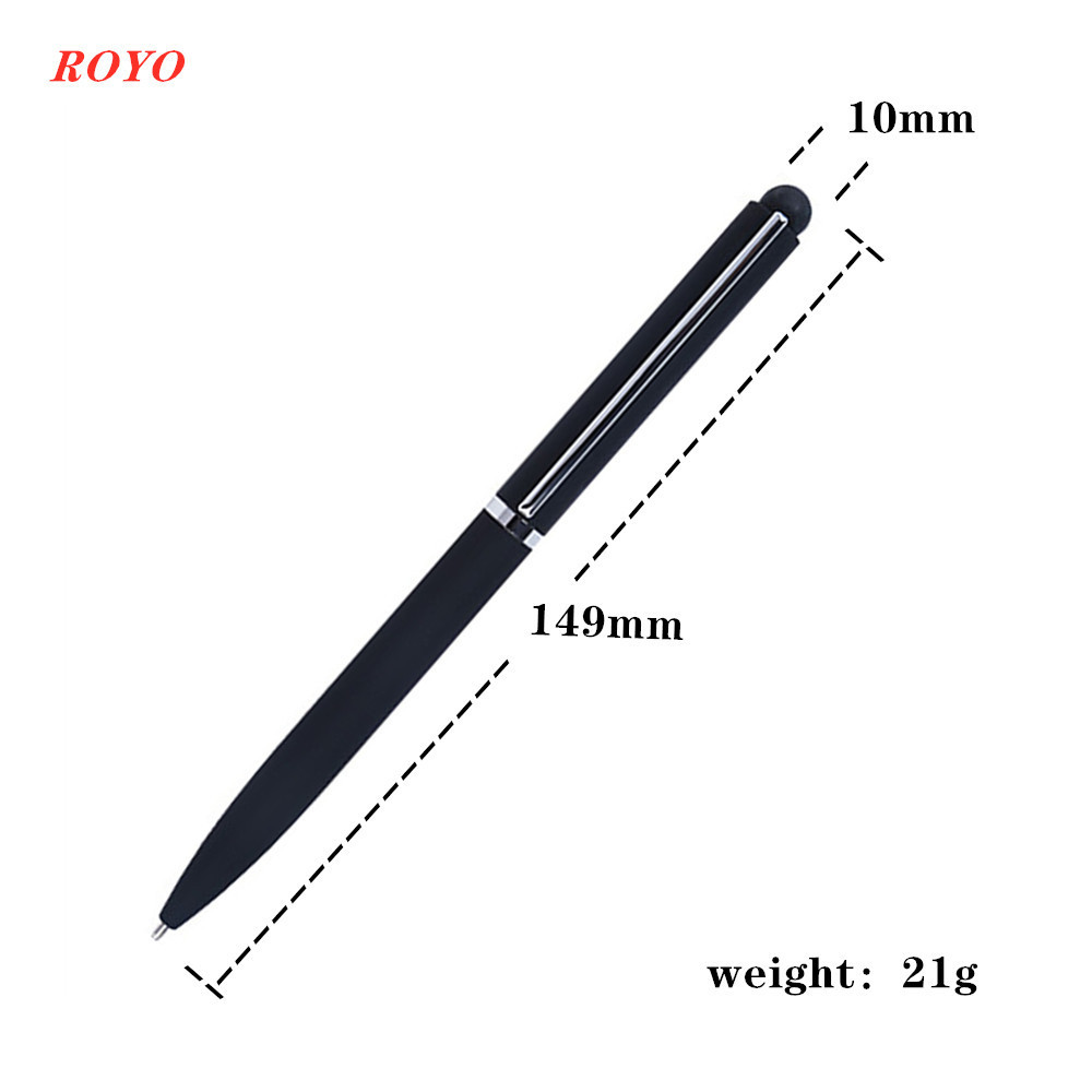 High quality Hot selling luxury color rubber square hotel ball pen with custom logo ballpoint pen stylus promotional pens