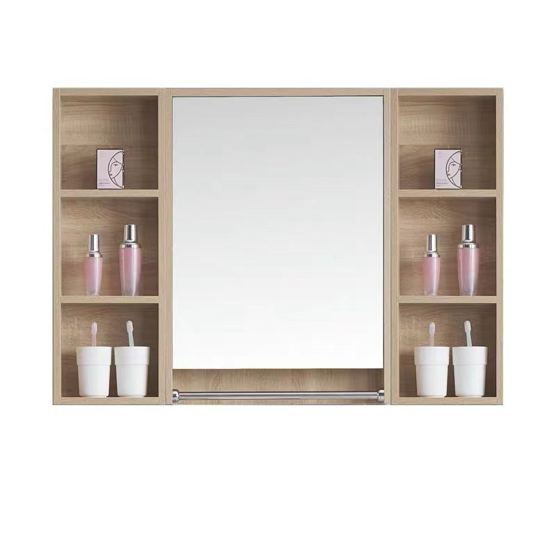 Cheap Wholesale Small Size Water Resistant Easy Clean Furniture Modern Bathroom Vanity Mirror Cabinets for Apartment