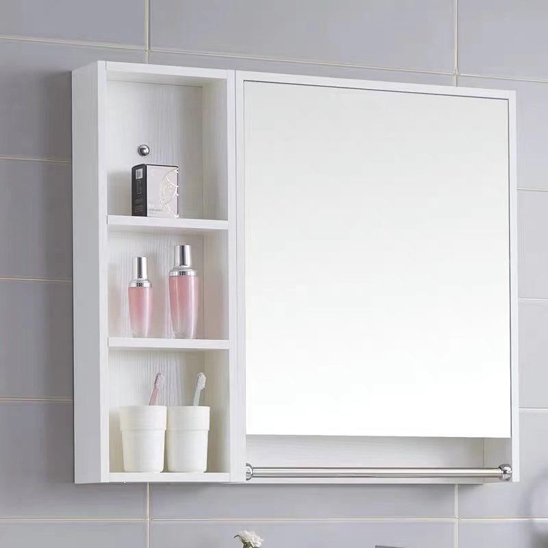 Cheap Wholesale Small Size Water Resistant Easy Clean Furniture Modern Bathroom Vanity Mirror Cabinets for Apartment