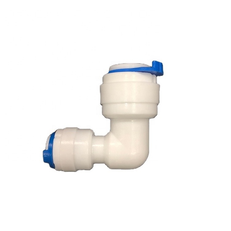 POM Plastic 1/4 3/8 1/2 OD Elbow Quick Connect Water Hose Push Pipe Fit Fitting for Water Purifier