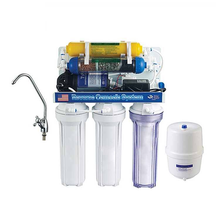 Domestic Kitchen Undersink Ro Water Filtration Purification System 75GPD Reverse Osmosis Water Filter