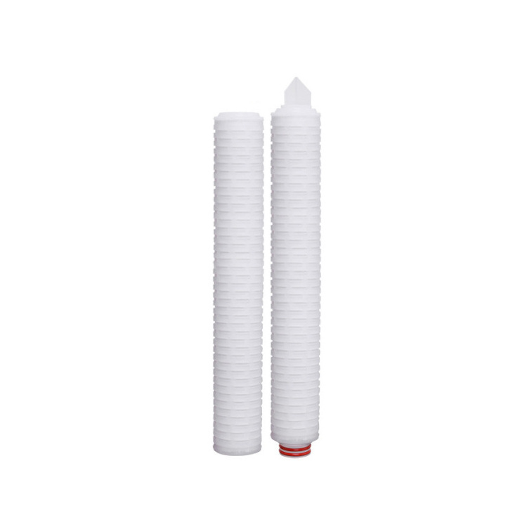 0.1 0.5 5 10 micron 20 inch PES Micro-pore Membrane Pleated PP water sediment filters pleated element Filter Cartridge