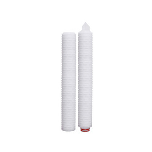 0.1 0.5 5 10 micron 20 inch PES Micro-pore Membrane Pleated PP water sediment filters pleated element Filter Cartridge