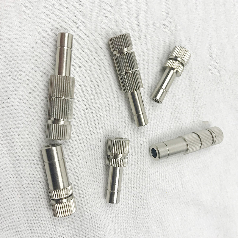 Mini Fine Slip Lock Quick Connect Suppression Low Pressure Metal Hose Fog Spray Brass Water Mist Nozzle