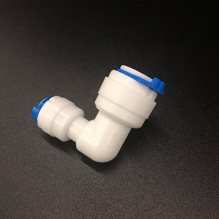 POM Plastic 1/4 3/8 1/2 OD Elbow Quick Connect Water Hose Push Pipe Fit Fitting for Water Purifier