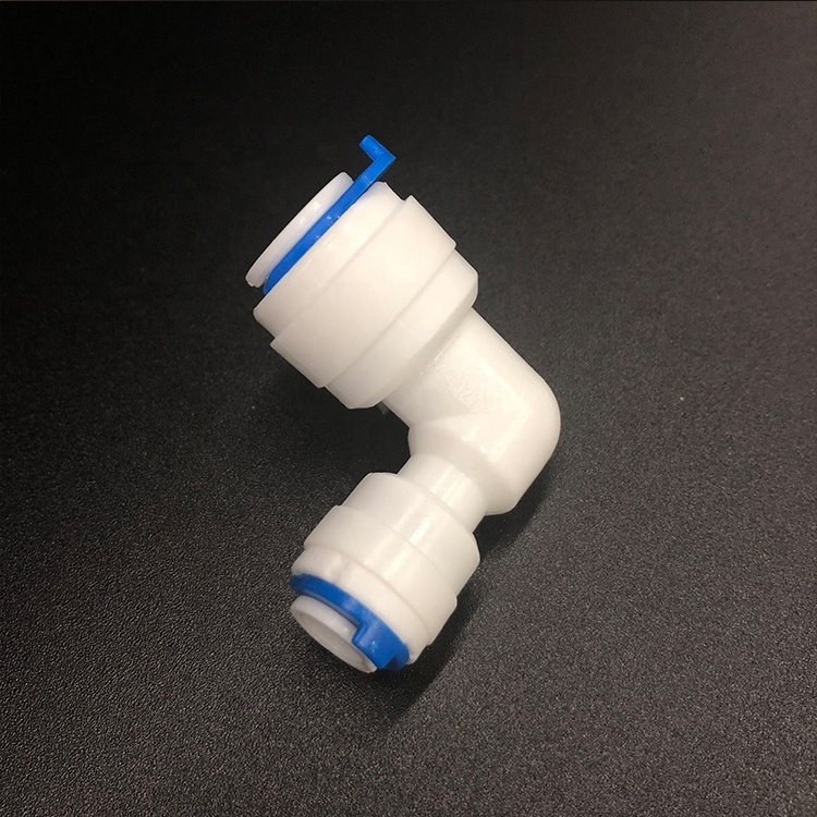 POM Plastic 1/4 3/8 1/2 OD Elbow Quick Connect Water Hose Push Pipe Fit Fitting for Water Purifier