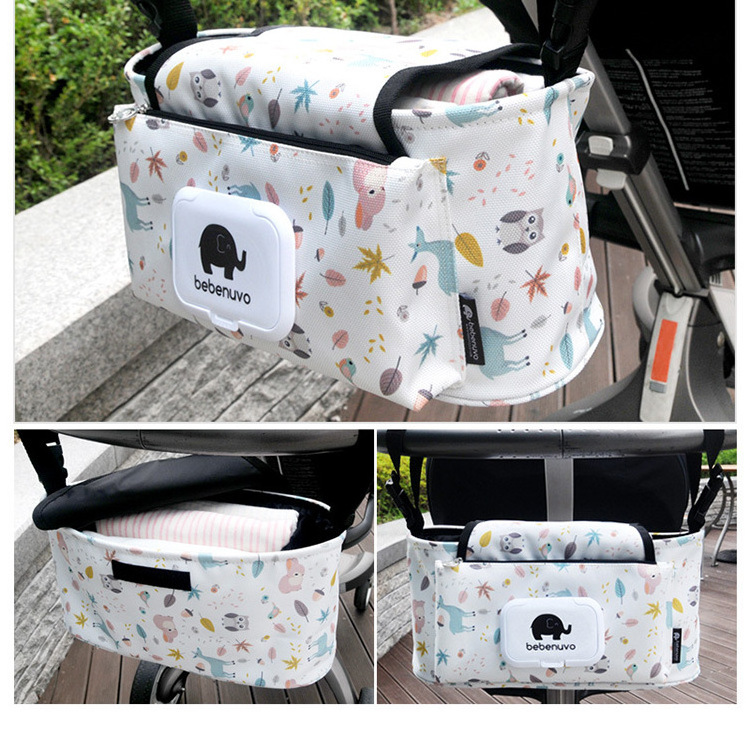 Baby carriage storage bag for Mommy and diaper bag