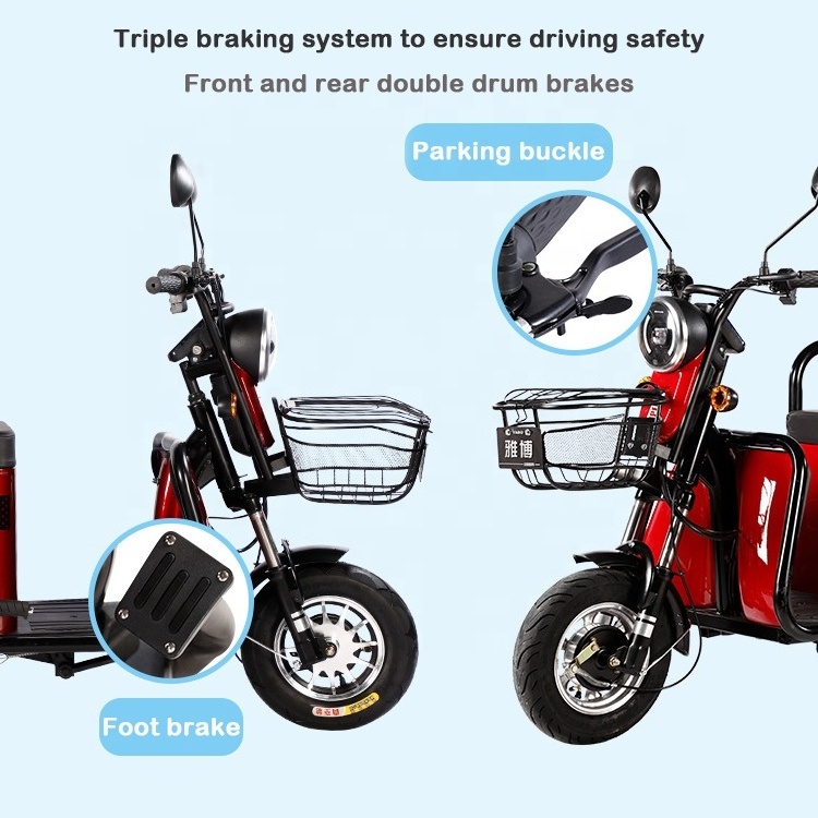 Roywell three wheel adult ebike electric tricycle 3 passenfers philippines germany