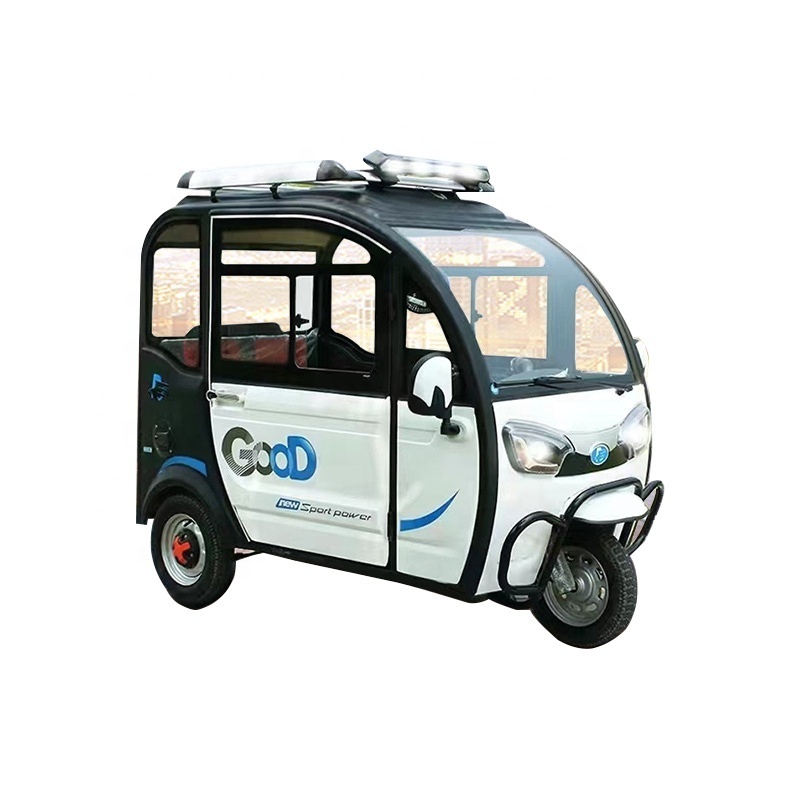 Fully enclosed 3 wheel adult three wheel fat tire electric tricycle 4 passnger seat