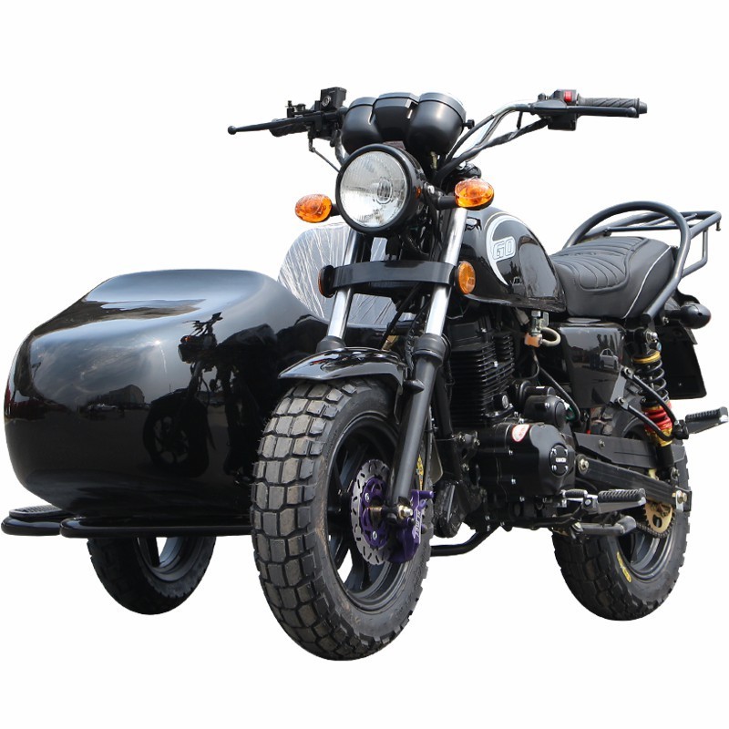 200CC 250CC 4 Stroke Side Car Sidecar Motorcycle Chopper Three Wheel Gas Scooters With Sidecar