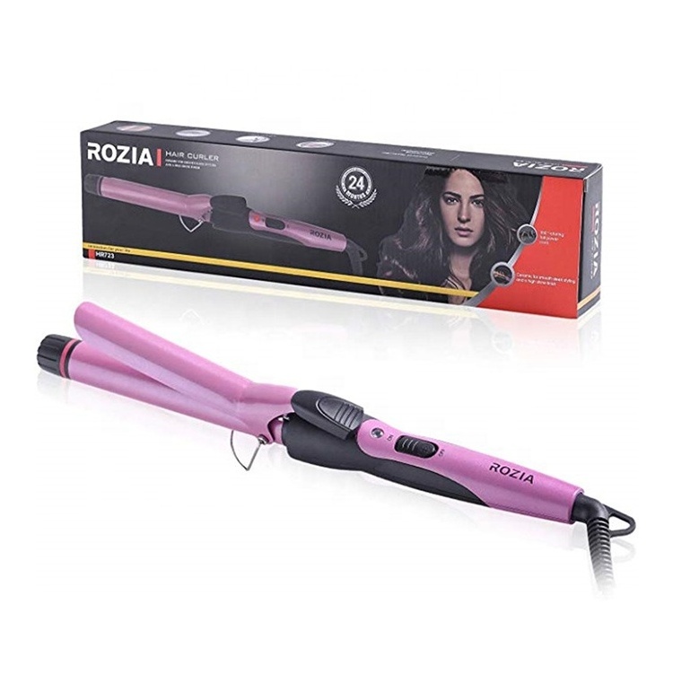 Rozia Professional  magic heatless hair curler automatic portable  rotating usb  cordless curl flat iron