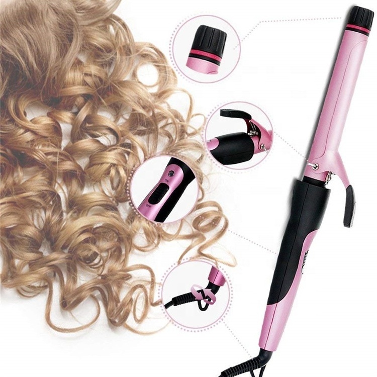 Rozia Professional  magic heatless hair curler automatic portable  rotating usb  cordless curl flat iron