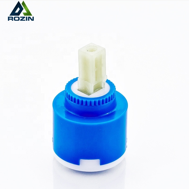 40mm Faucet Ceramic Cartridge Bathroom Kitchen Faucet Cartridge Mixer Low Torque Faucet Accessories Rotation Flat Base