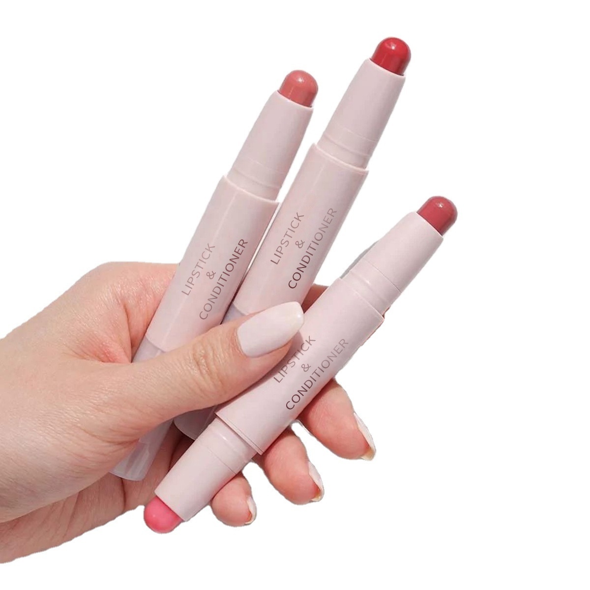 New Arrival Makeup Minimalism Design 2 In 1 Lip Color Customized Lip Balm (new) Private Label Double Head Tinted Lip Balm Stick