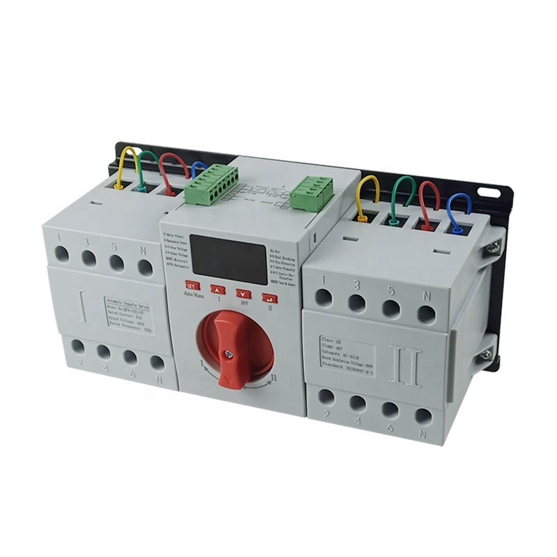 RP6-63L 4P 63A 220V Control Voltage Single Phase  Automatic Changeover Transfer Switch 3 Phase