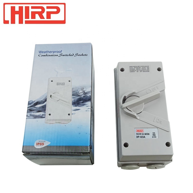 63A IP65 Electric weatherproof isolator switch