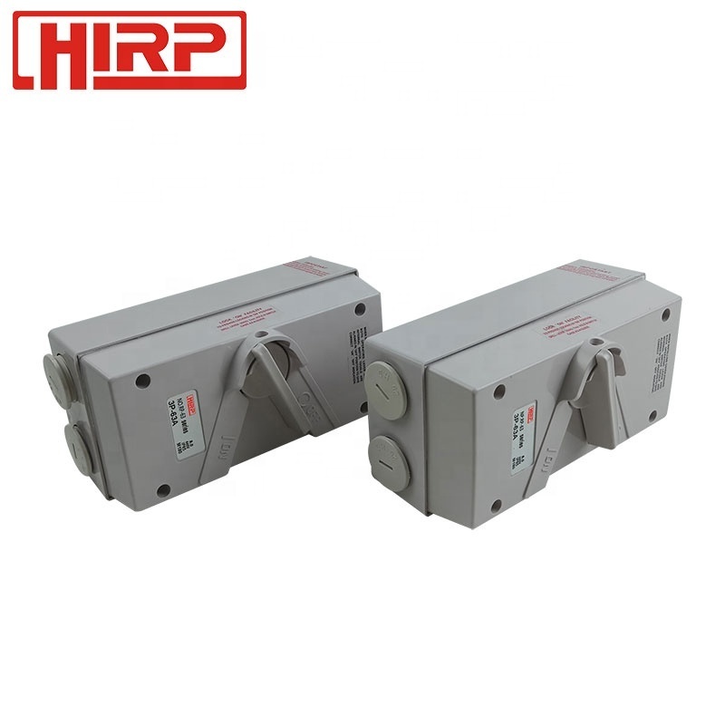 63A IP65 Electric weatherproof isolator switch