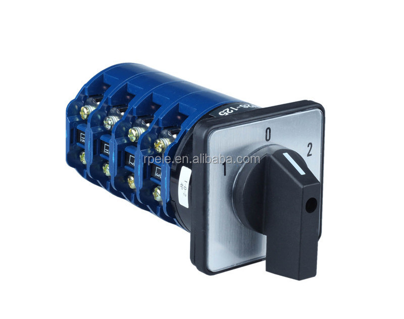 LW26-125 4 pole 3 Position Rotary Switch 3 Position Switch 4 Pole Universal Changeover Cam Switch