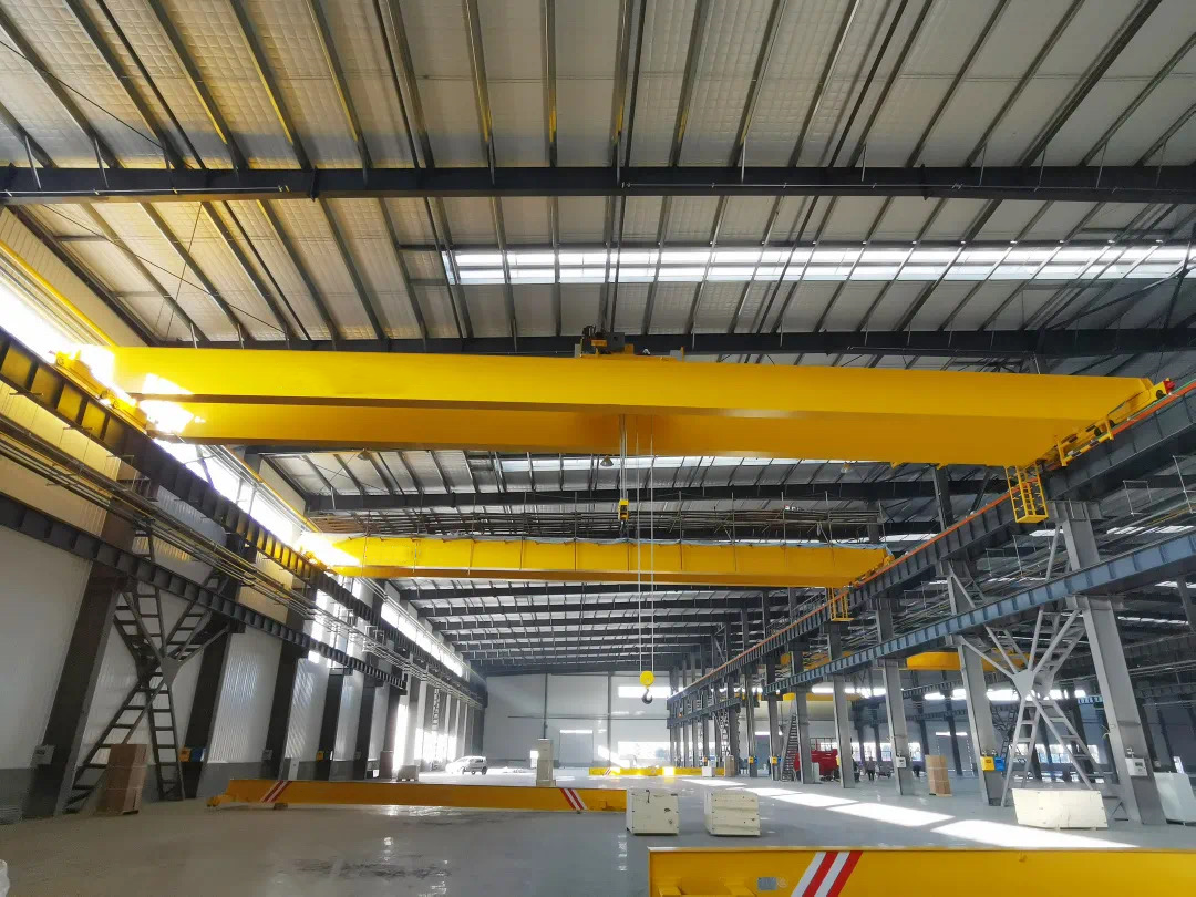 Double Beam Hoist Cranes Cross Travel Bridge Crane Electric hoist double girder bridge crane