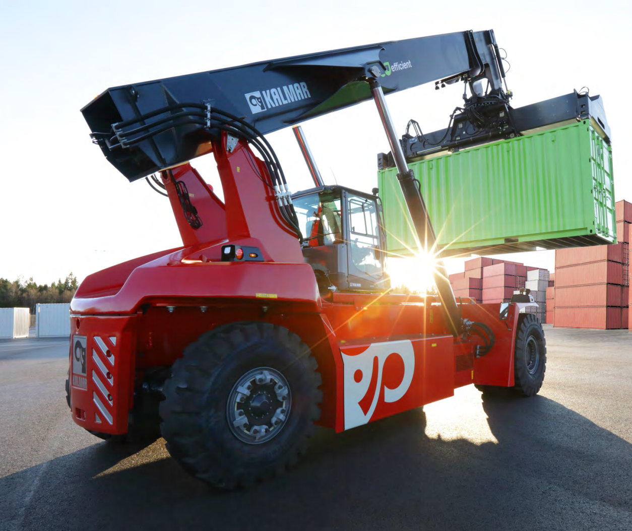 Kalmar Construction Container Kalmarsany Stackers Crane Port Battery empty Container Reach Stacker