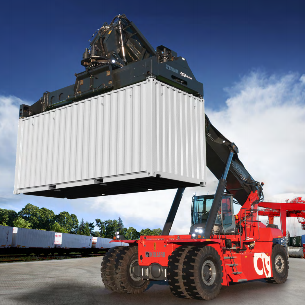 Kalmar Construction Container Kalmarsany Stackers Crane Port Battery empty Container Reach Stacker