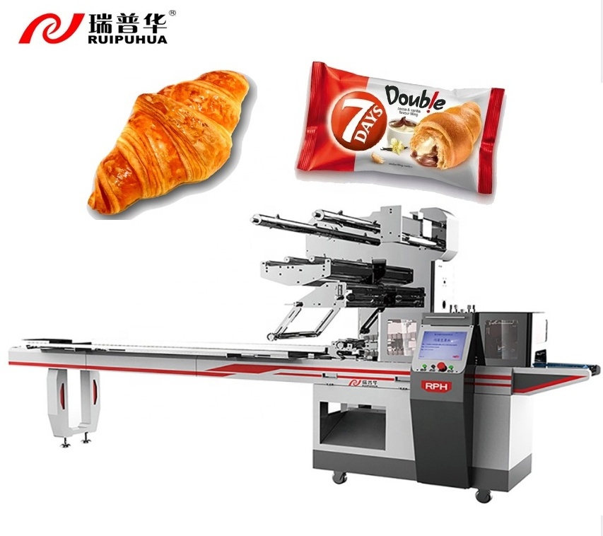 High Quality Multifunction Bakery Bread Bag Pillow Packing Machine pizza toast croissant pita bread packaging packing machine