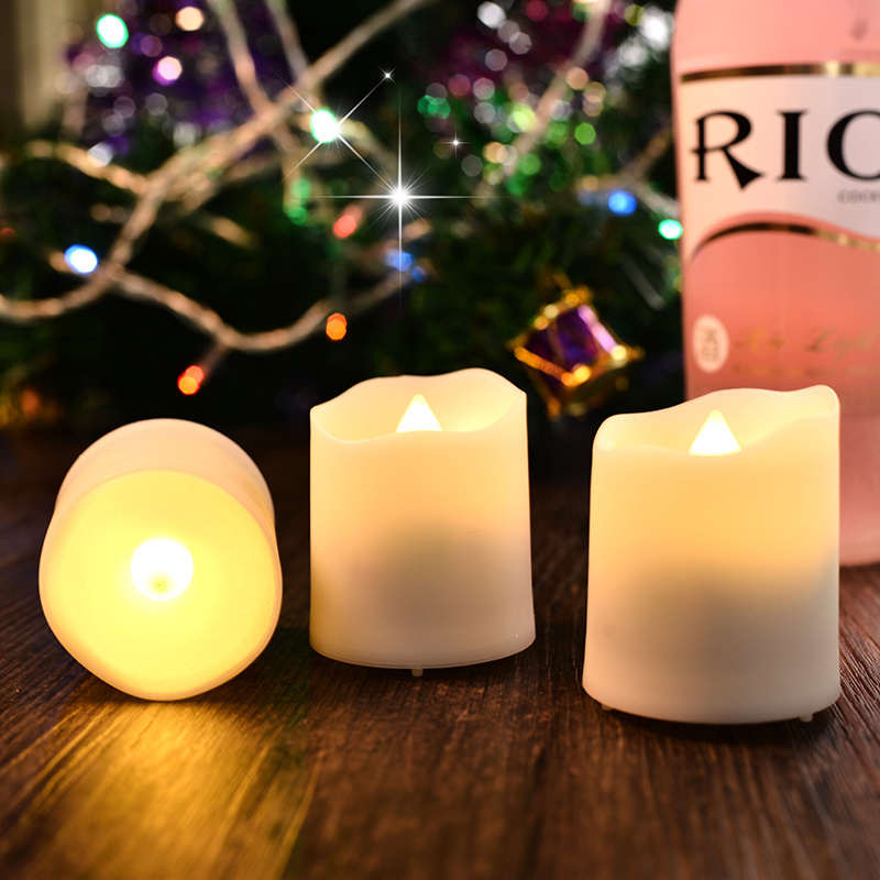 Battery Powered Flameless LED Tea Light Candles For Decoration