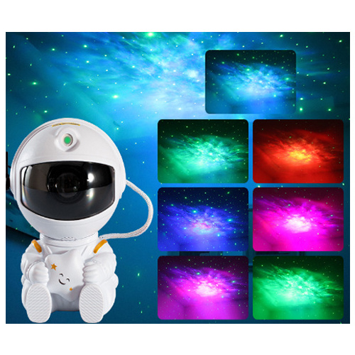 Starry sky night light Star Projection for kids gift, Space Astronaut Robot Night Light with remote timer Star Projector