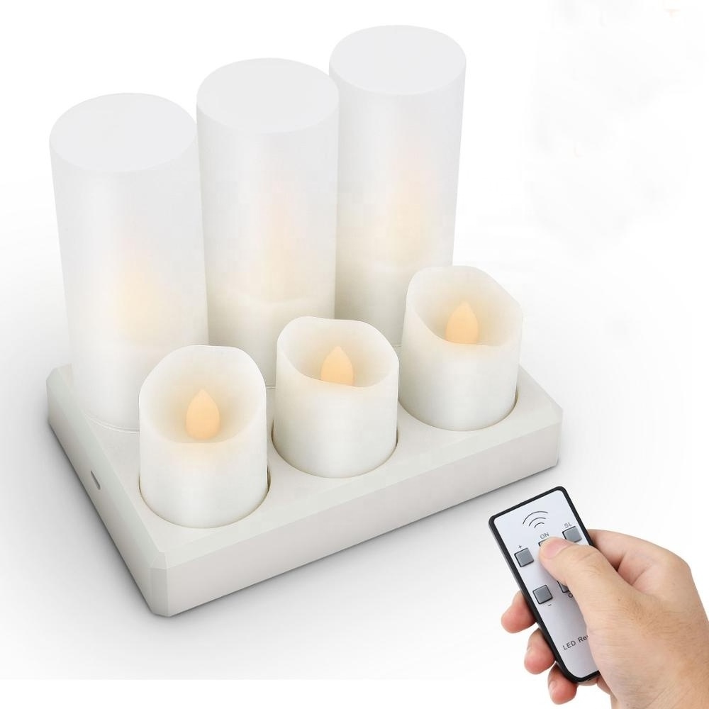 Bars Use and Flameless Feature Rechargeable Led Candles