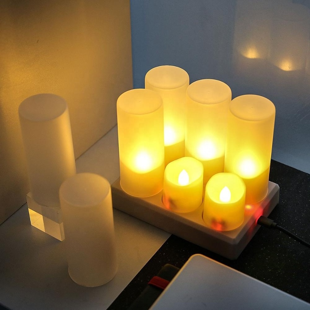 Bars Use and Flameless Feature Rechargeable Led Candles