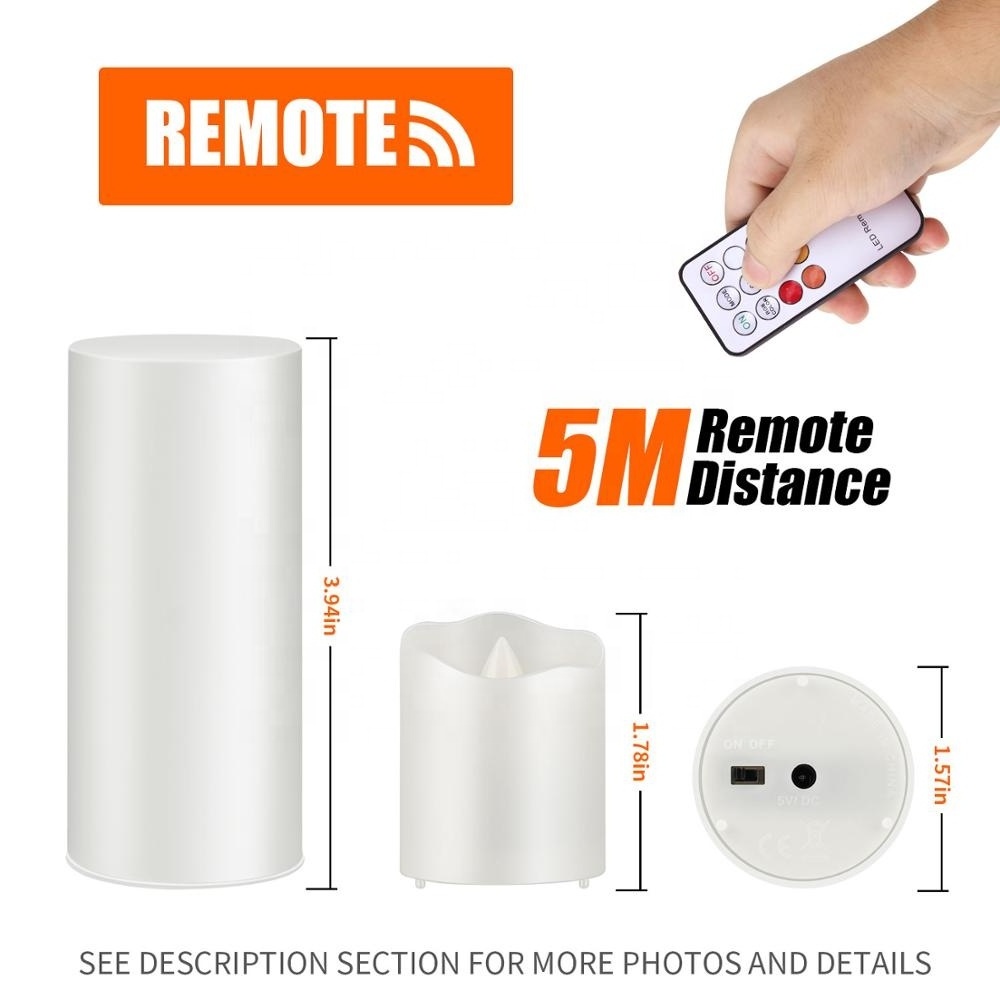 Bars Use and Flameless Feature Rechargeable Led Candles