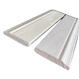 Trims Solid Wood Mouldings White Primed Door Casing MDF Baseboard Mouldings