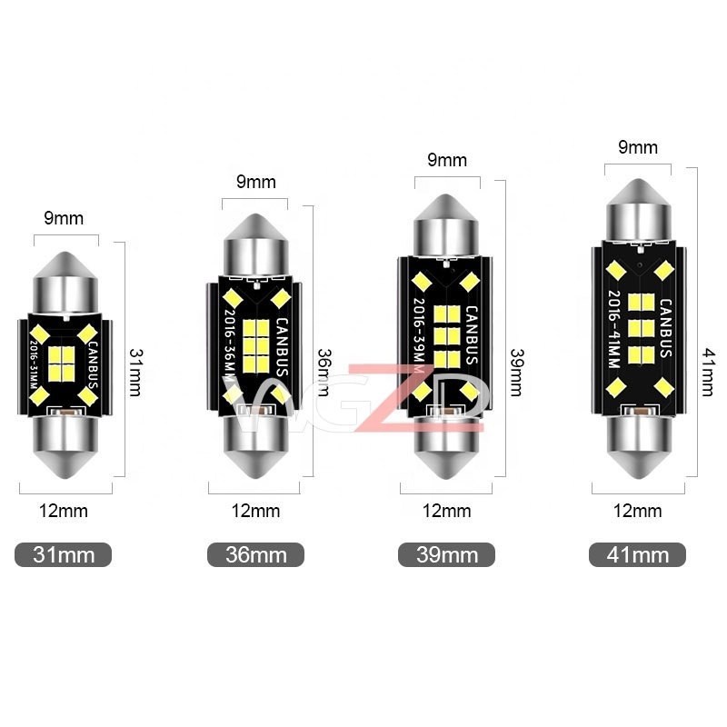 Car Accessories C5w Canbus Interior Festoon 31mm 36mm 39mm 41mm Led Lights Bulb 2016 8 10smd Auto Luz Focos Luces Para