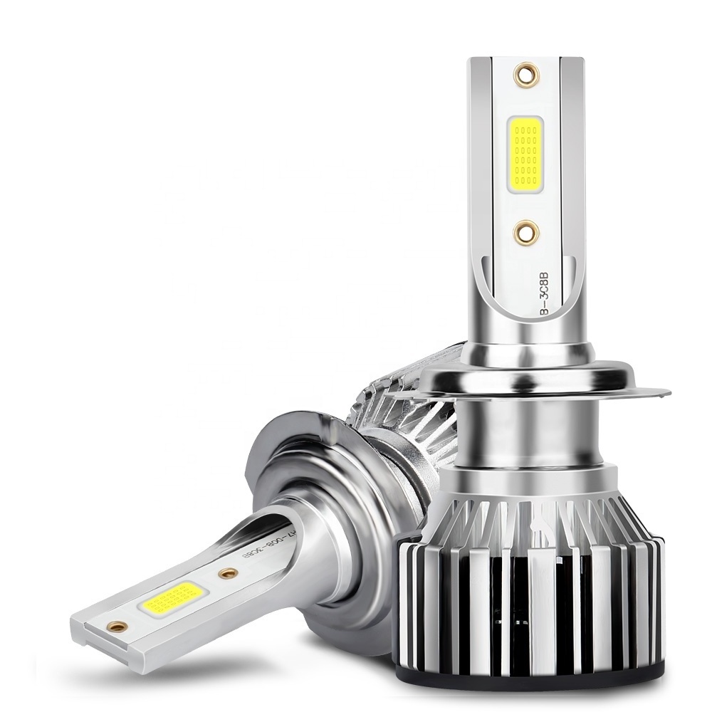 Super Bright H7 H4 9005 H11 LED Headlight Bulb 2000 Lumens 6000K COB Wick White Light Car LED Headlight low beam high beam