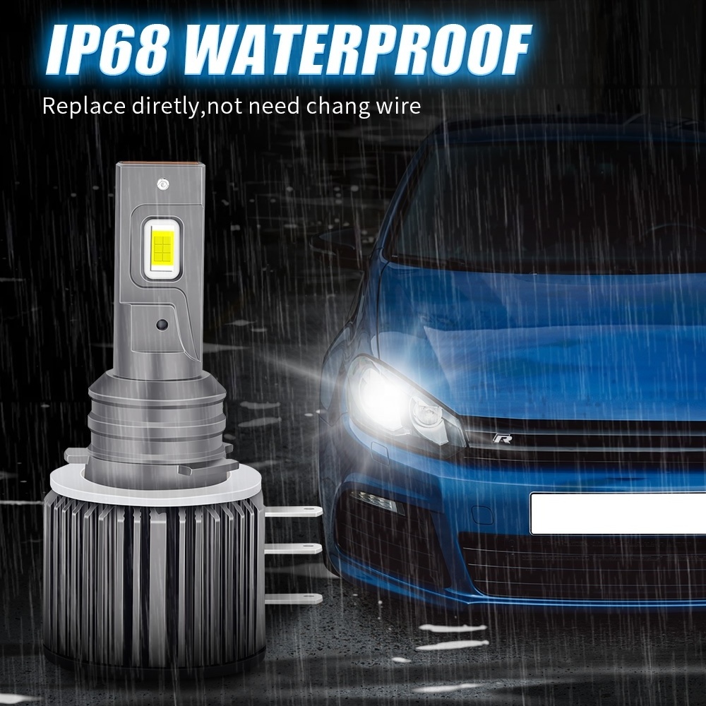 Quality warranty High Power  65W Super Bright CANbus Led Headlight bulbs high low beam  H15 Led Headlight