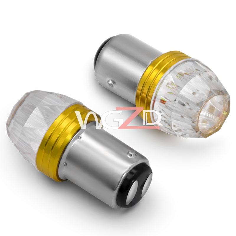 DRL RGB White Strobe 1156 1157 3030 9SMD Brake Lamp LED Light Bulb with Frosted Spot Lens Super Bright Car Truck Motorcycle