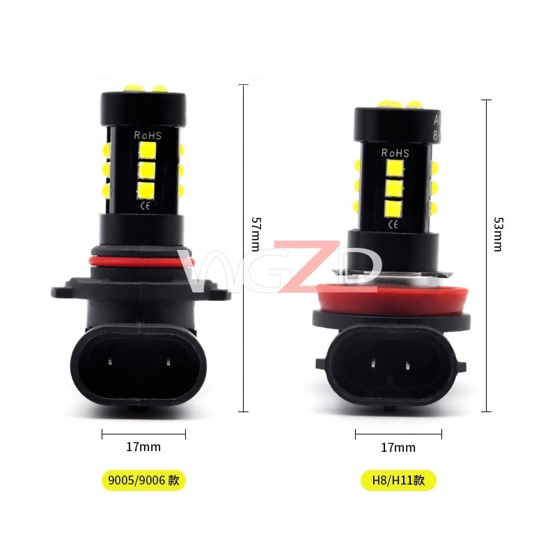 Car accessory H8 H11 9005 9006 3030 15SMD Fog Lamp Front Led Bulb 12V Led Headlight static light