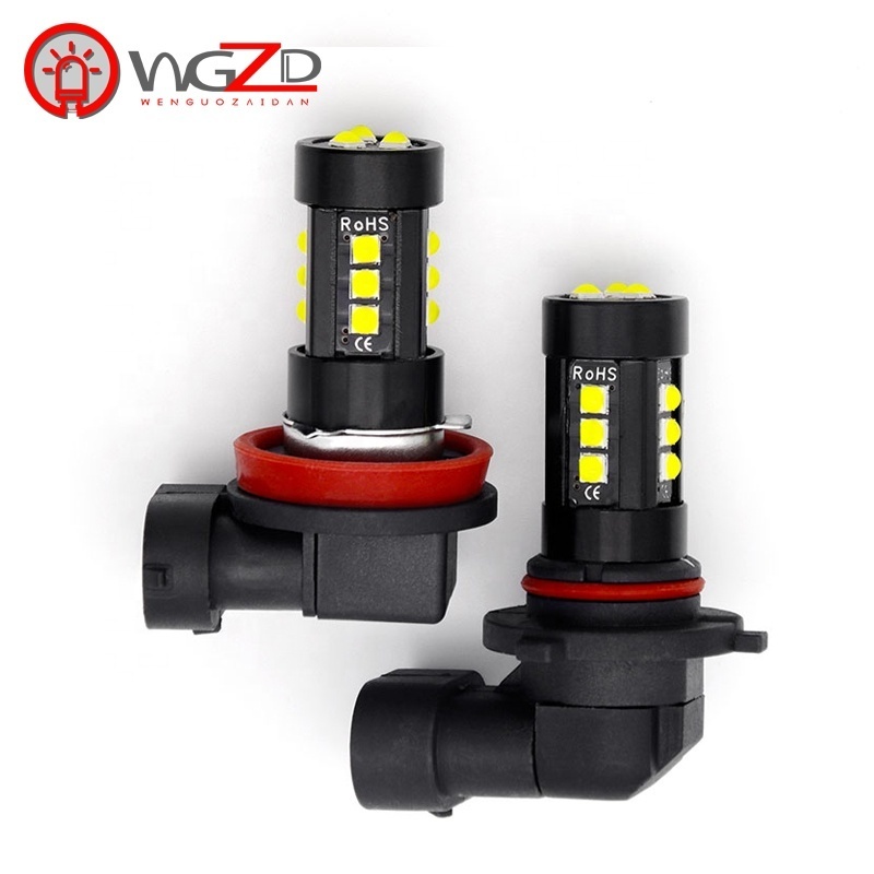 Car accessory H8 H11 9005 9006 3030 15SMD Fog Lamp Front Led Bulb 12V Led Headlight static light